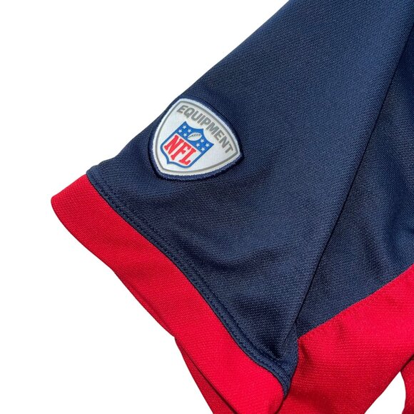 Houston Texans Nike Dri-Fit Polo Shirt S Navy & Red NFL Training Equipment Appar - Picture 6 of 10